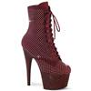 Pleaser - ADORE1020RM Bottes de plateforme, Pole dance chaussures - Bordeaux rouge Product image